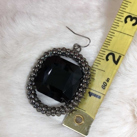 Black/Silver Statement Necklace and Earrings - Picture 5 of 6